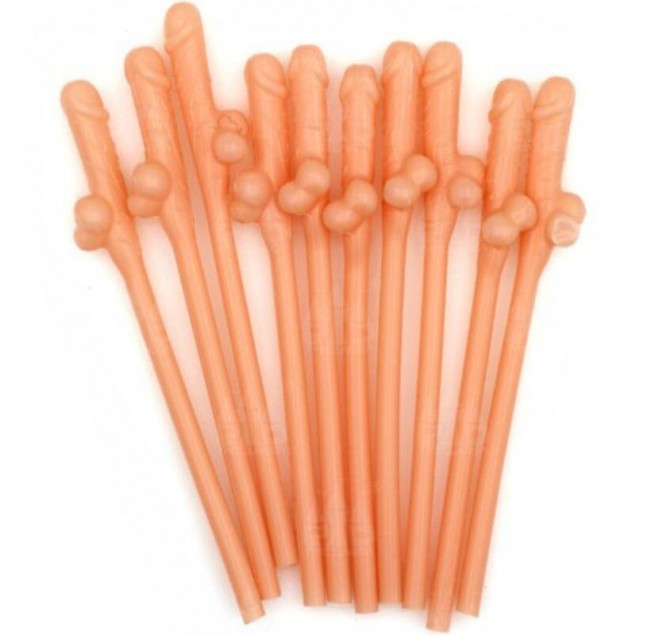 DIABLO PICANTE - 10 CANNUCCE A FORMA DI PENE