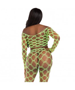 LEG AVENUE - TOP E LEGGINS HARDCORE VERDE
