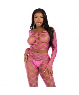 LEG AVENUE - TOP E LEGGINS HARDCORE FUCSIA