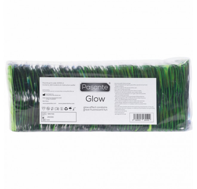 PASANTE - BUSTA DI PRESERVATIVI GLOW 144 UNITÀ