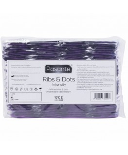 PASANTE - RIBS & DOTS INTENSITY PRESERVATIVI 144 UNITÀ