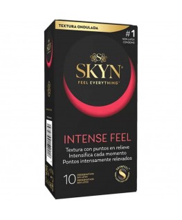 SKYN - PRESERVATIVO TEXTURED INTENSE FEEL CON DESIGN ONDULATO 10 UNITÀ