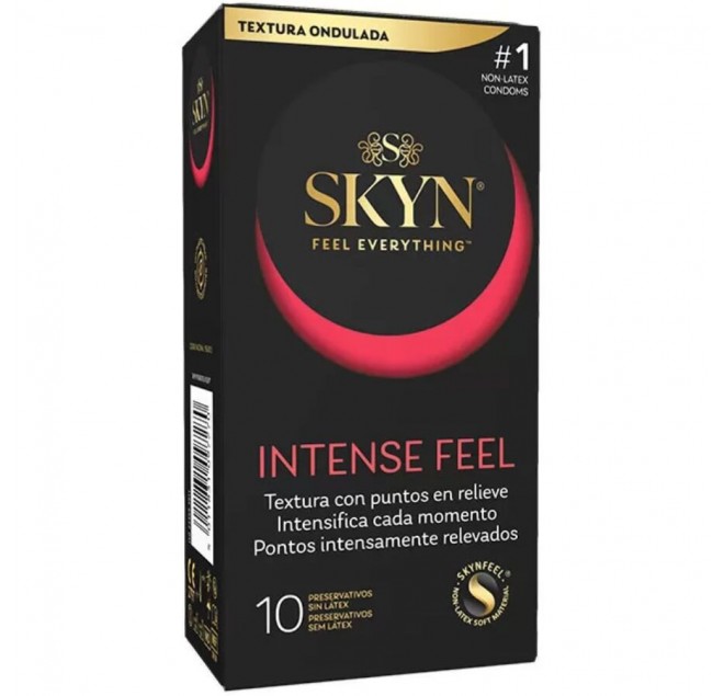 SKYN - PRESERVATIVO TEXTURED INTENSE FEEL CON DESIGN ONDULATO 10 UNITÀ
