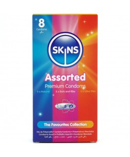 SKINS - CONFEZIONE ASSORTITA DI 8 PRESERVATIVI PREMIUM