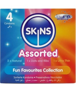 SKINS - CONFEZIONE DA 4 PRESERVATIVI ASSORTITI PREMIUM