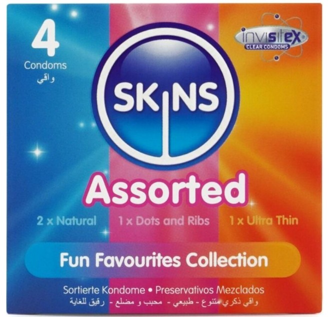 SKINS - CONFEZIONE DA 4 PRESERVATIVI ASSORTITI PREMIUM