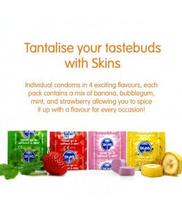 SKINS - PRESERVATIVI MULTIGUSTO PREMIUM CONFEZIONE DA 16