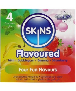 SKINS - PRESERVATIVI MULTIGUSTO PREMIUM CONFEZIONE DA 4