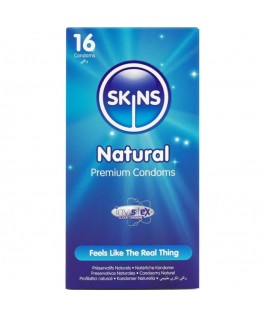 SKINS - PRESERVATIVI NATURALI PREMIUM CONFEZIONE DA 16