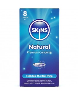 SKINS - PRESERVATIVI NATURALI PREMIUM CONFEZIONE DA 8