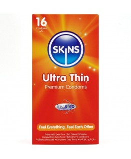 SKINS - PRESERVATIVI ULTRA SOTTILI PREMIUM CONFEZIONE DA 16