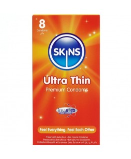 SKINS - PRESERVATIVI ULTRA SOTTILI PREMIUM CONFEZIONE DA 8