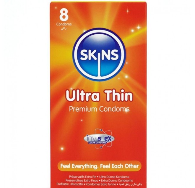 SKINS - PRESERVATIVI ULTRA SOTTILI PREMIUM CONFEZIONE DA 8