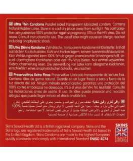 SKINS - PRESERVATIVI ULTRA SOTTILI PREMIUM CONFEZIONE DA 4