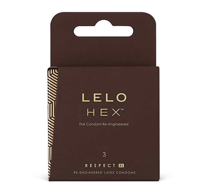 LELO HEX CONDOMS RESPECT XL 3 PACK