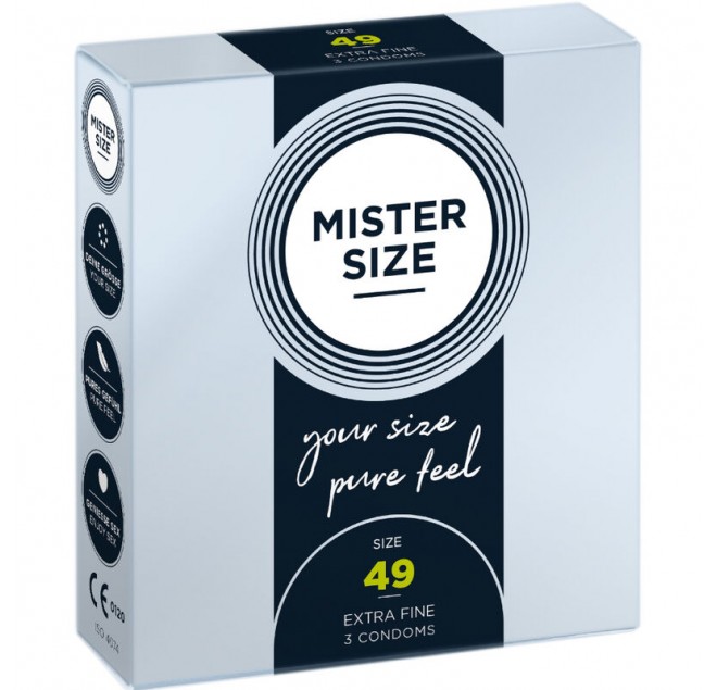 MISTER SIZE - PRESERVATIVO TAGLIA S 49 MM (3 UNITÀ)