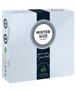 MISTER SIZE - PRESERVATIVI TAGLIA XS 47 MM (36 UNITÀ) MISTER SIZE - PRESERVATIVI TAGLIA XS 47 MM (36 UNITÀ) che trovi in offerta solo su SexyShopOnline a -35% di sconto