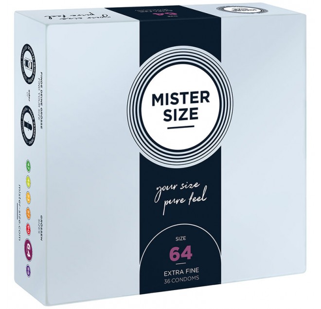 MISTER SIZE - PRESERVATIVI TAGLIA XXL 64 MM (36 UNITÀ)