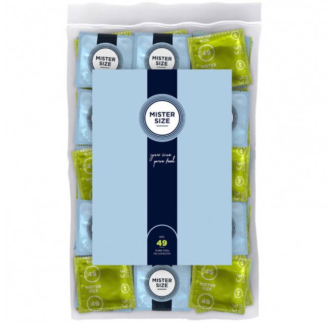 MISTER SIZE - PRESERVATIVO TAGLIA S 49 MM (100 UNITÀ)