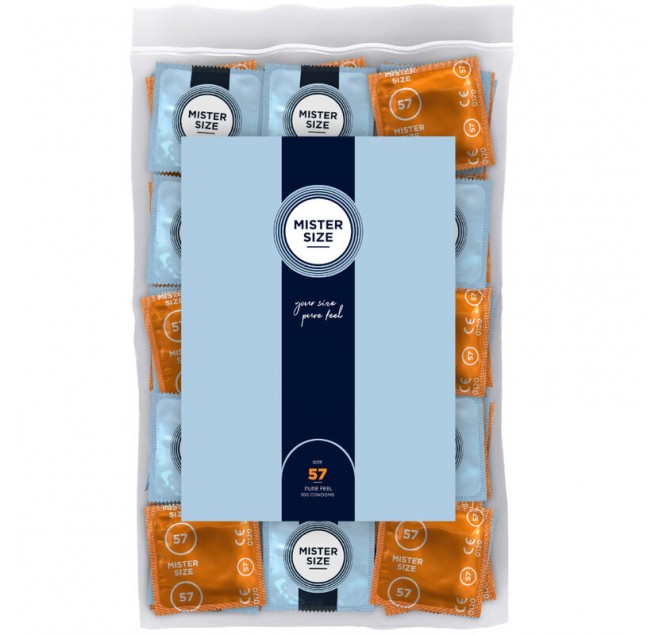MISTER SIZE - PRESERVATIVO TAGLIA L 57 MM (100 UNITÀ)