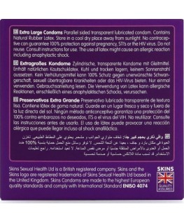 SKINS - PRESERVATIVI EXTRA LARGE PREMIUM CONFEZIONE DA 4