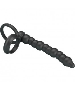 PRETTY LOVE - DILLION ANELLO PER IL PENE A DOPPIA PENETRAZIONE NERO