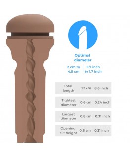 KIIROO - FEEL STROKER EXTRA TIGHT BUTT MARRONE MEDIO