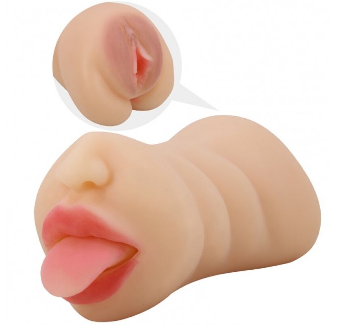 CRAZY BULL - MASTUBADOR A FORMA DI SARAH VAGINA DOPPIA ENTRATA