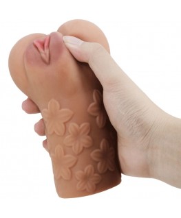 CRAZY BULL - VAGINA E ANO SCARLATTO DESIGN CON FIORI CARNE