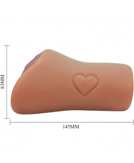 CRAZY BULL - VAGINA E ANO SCARLATTO DESIGN CON CUORE IN CARNE