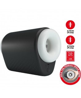 PRETTY LOVE - DJ GIRL MASTURBATORE MASCHILE CON VIBRAZIONE 5 IMPOSTAZIONI NEGRO