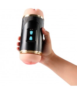 SHEQU - KAY DOPPIO MASTURBATORE CON DOPPIA BOCCA E VIBRAZIONE DELLA VAGINA