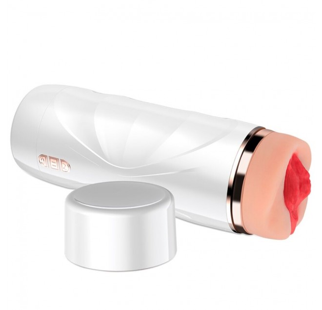 SHEQU - RILEY MASTURBATORE VAGINALE VIBRANTE CON ASPIRAZIONE