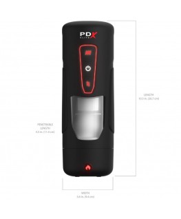 PDX ELITE - MASTURBATORE AUTOMATICO MILK ME HOTTER CON VIBRAZIONE A SPINTA E EFFETTO CALORE