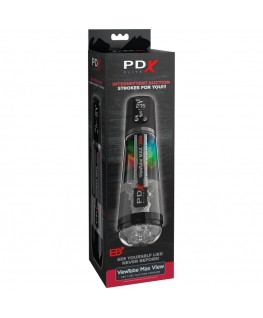 PDX ELITE - VIEWTUBE MAX VIEW MASTURBATORE AUTOMATICO CON ASPIRAZIONE TRASPARENTE