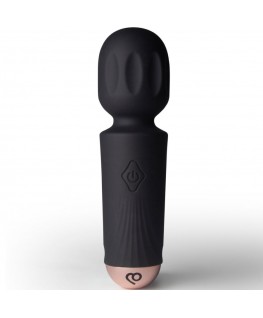 ROCKS-OFF - MINI BACCHETTA RICARICABILE 16 FUNZIONI TULIPANO NERO