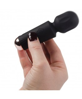 ROCKS-OFF - MINI BACCHETTA RICARICABILE 16 FUNZIONI TULIPANO NERO