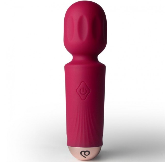 ROCKS-OFF - MINI BACCHETTA RICARICABILE 16 FUNZIONI AZALEA ROSSO