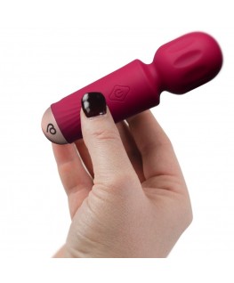 ROCKS-OFF - MINI BACCHETTA RICARICABILE 16 FUNZIONI AZALEA ROSSO