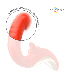 INTENSE - PAULINA VIBRATORE E STIMOLATORE A FORMA DI U ROSSO
