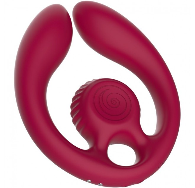 SNAIL VIBE - GIZI DUO STIMOLATORE DI COPPIA TELECOMANDO BORDEAUX