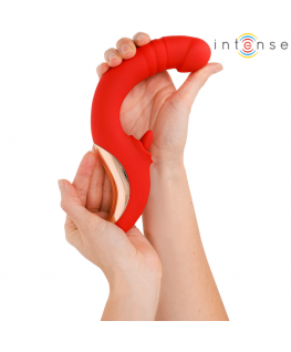 INTENSE - PAULINA VIBRATORE E STIMOLATORE A FORMA DI U ROSSO