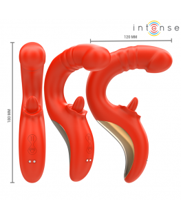 INTENSE - PAULINA VIBRATORE E STIMOLATORE A FORMA DI U ROSSO