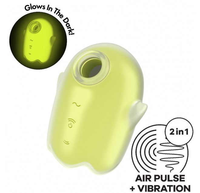 SATISFYER - GHOST AIR PULSE & VIBRATORE GIALLO