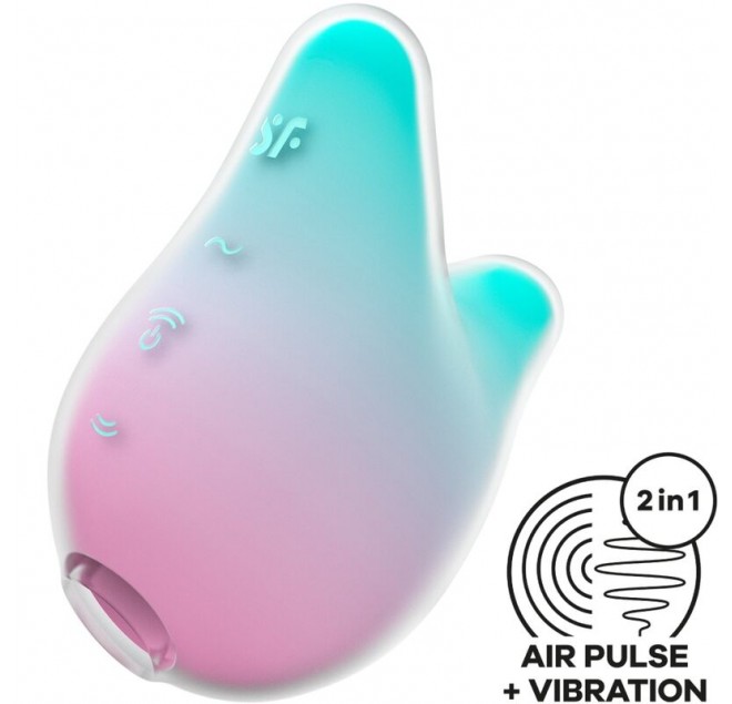 SATISFYER - MERMAID VIBES STIMOLATORE E VIBRATORE MENTA E ROSA