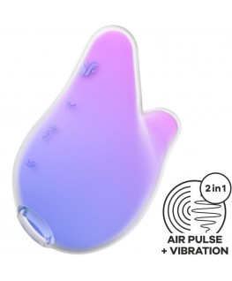 SATISFYER - MERMAID VIBES STIMOLATORE E VIBRATORE VIOLA E ROSA