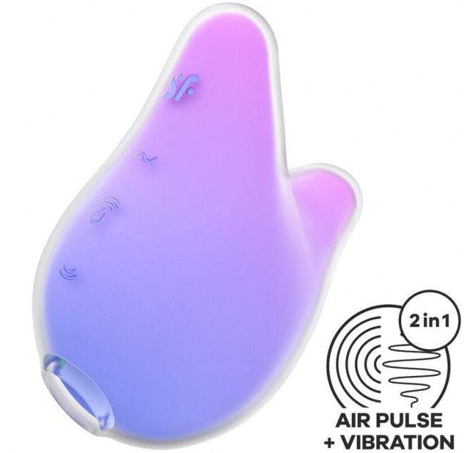 SATISFYER - MERMAID VIBES STIMOLATORE E VIBRATORE VIOLA E ROSA