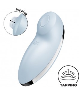 SATISFYER - TAP & CLIMAX 2 VIBRATORE E STIMOLATORE BLU