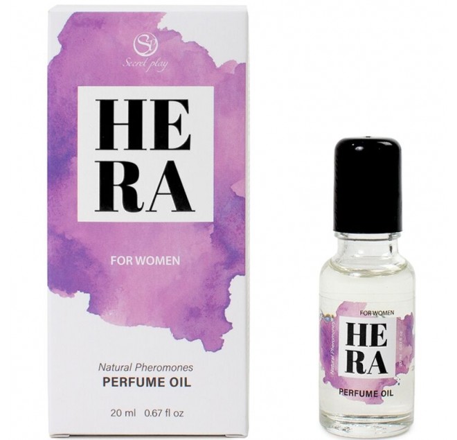 SECRETPLAY - HERA PROFUMO NATURALE FEROMONI IN OLIO PER DONNA 20 ML