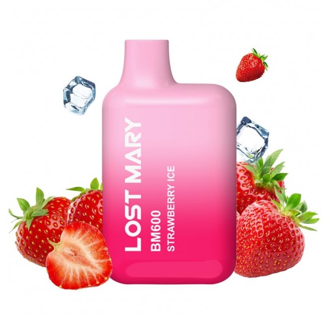 LOST MARY - BM600 NICOTINA VAPER 2% MONOUSO FRAGOLA GHIACCIO